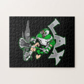 Puzzle Uniforme de vert de joueur de lacrosse (Horizontal)