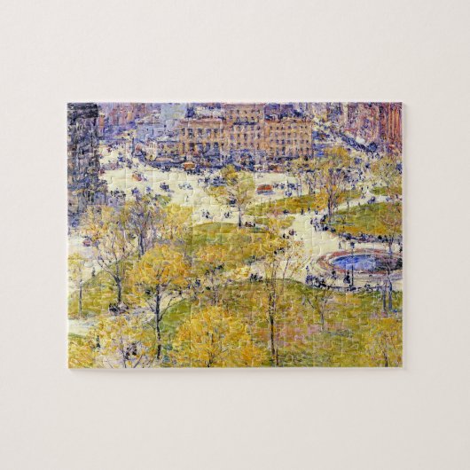 Puzzle Union Square au printemps par Frederick Childe Has (Horizontal)