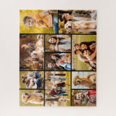 Puzzle Unique 11 photo Collage minimaliste Simple Noir (Vertical)