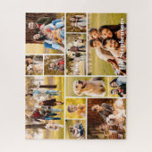 Puzzle Unique 12 Photo Collage Nom ou Texte (Vertical)