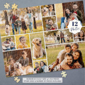 Puzzle Unique 12 Photo Collage Simple