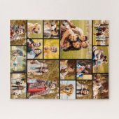 Puzzle Unique 17 Photo Collage Simple Noir (Horizontal)