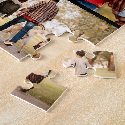 Puzzle Unique 17 Photo Collage Simple Noir (Côté)