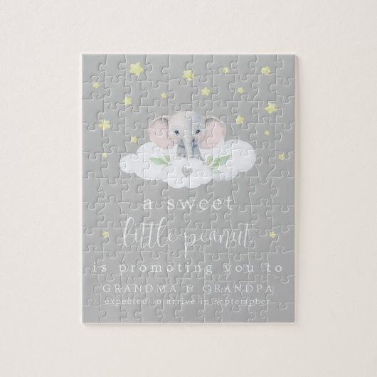 Puzzle unique de Faire-part de grossesse Bientôt (Vertical)