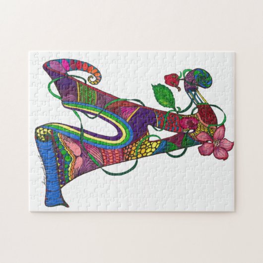 puzzle unique de monogramme (Horizontal)