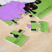 Puzzle unique de moutons de bon berger (Côté)