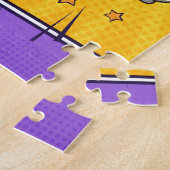 Puzzle Unique message personnalisé drôle style comique (Côté)