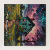 Puzzle Unique psychédélique et amusante personnalisée (Horizontal)