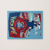 Puzzle United in Hope : Stronger Together - USA Art Print (Horizontal)