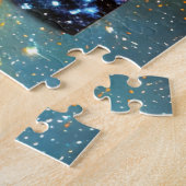 Puzzle Univers difficile et couleurs cosmiques bleu orang (Côté)