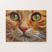 Puzzle Up Close of Orange Tabby Cat (Horizontal)