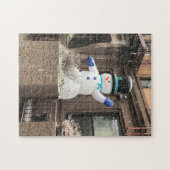 Puzzle Upper West Snowman New York City NYC Snow (Horizontal)