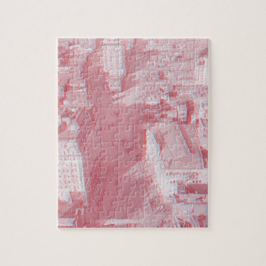 Puzzle urbain doré des rues 3D d'âge (Vertical)