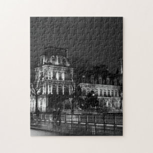 Puzzle Urbain, moderne photo de vie nocturne parisienne