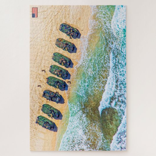 Puzzle US BEACH ASSAULT - AAV (20x30 pouces) (Vertical)