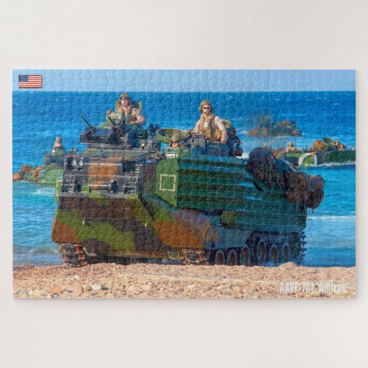 Puzzle US BEACH ASSAULT - AAV (20x30 pouces) (Horizontal)