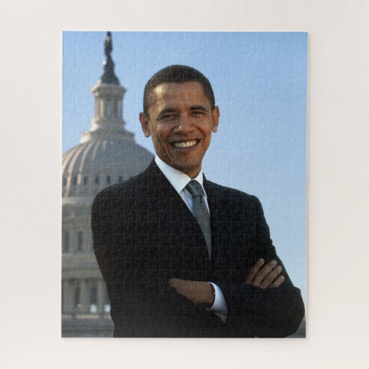 Puzzle US Senator, 44th American President Barack Obama (Vertical)