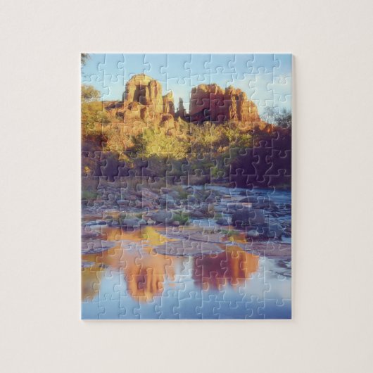 Puzzle USA, Arizona, Sedona. Le reflet de la Roche de la (Vertical)