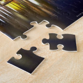 Puzzle USA, Boston, ville skyline la nuit (longue (Côté)