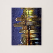 Puzzle USA, Boston, ville skyline la nuit (longue (Vertical)