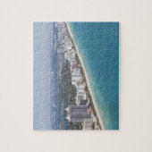Puzzle USA, Floride, Miami, Cityscape avec plage (Vertical)