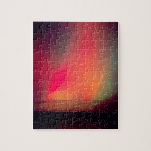 Puzzle USA, Idaho. Aurora borealis, aurore boréale (Vertical)