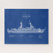 Puzzle USCG Cutter Hamilton whec-715 - ABD (Horizontal)