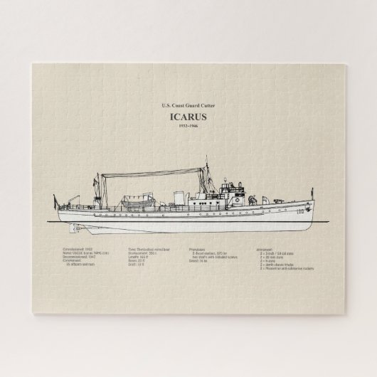 Puzzle USCG Cutter Icarus wpc-110 - SBD (Horizontal)