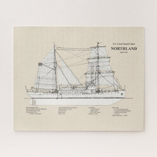 Puzzle USCG Cutter Northland wpg-49 - SBD (Horizontal)