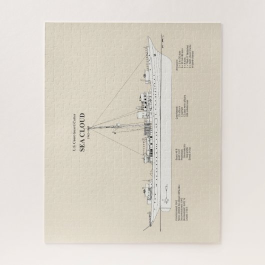 Puzzle USCG Cutter Sea Cloud wpg-284 - SBD (Vertical)