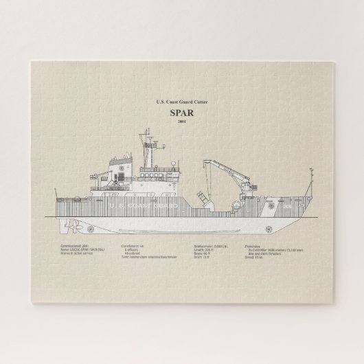 Puzzle USCG Cutter Spar wlb-206 - SBD (Horizontal)