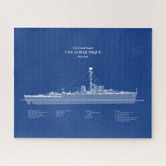 Puzzle USCG USS Albuquerque PF-7 - ABD (Horizontal)