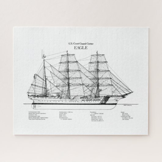 Puzzle USCGC Eagle wix-327 - BD (Horizontal)