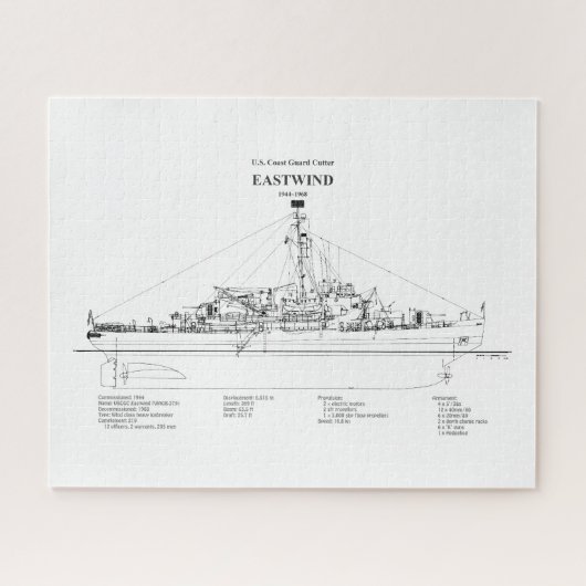 Puzzle USCGC Eastwind wagb-279 - BD (Horizontal)