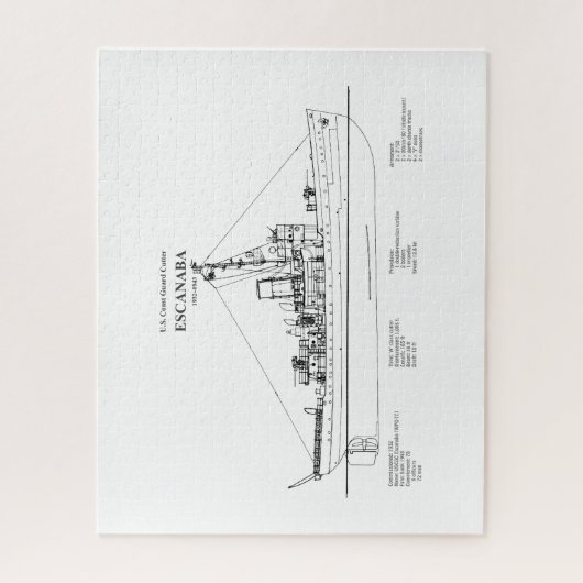 Puzzle USCGC Escanaba wpc-77 - BD (Vertical)