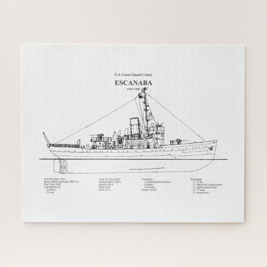Puzzle USCGC Escanaba wpc-77 - BD (Horizontal)