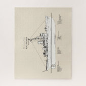 Puzzle USCGC Escanaba wpc-77 - SBD (Vertical)