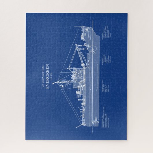 Puzzle USCGT À feuillage persistant wlb-295 - ABD (Vertical)