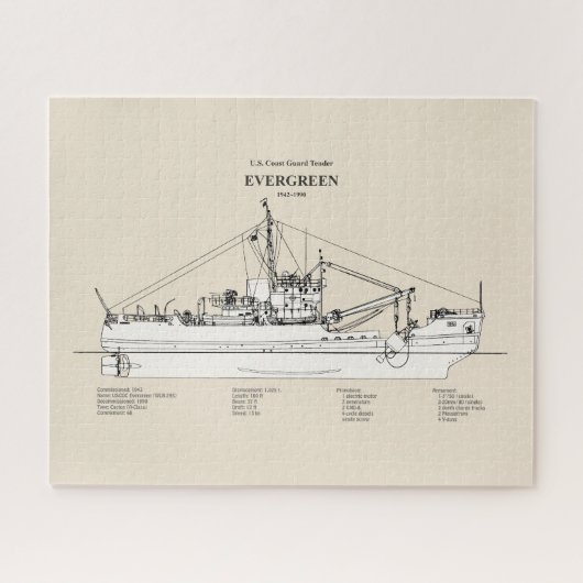 Puzzle USCGT À feuillage persistant wlb-295 - SBD (Horizontal)