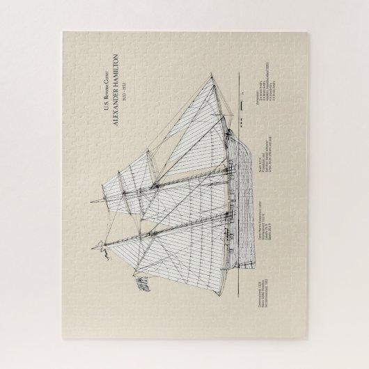 Puzzle USRC Alexander Hamilton - SBD (Vertical)