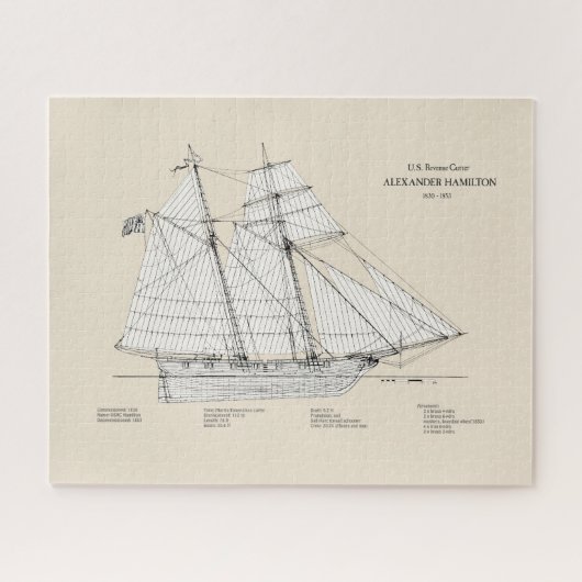 Puzzle USRC Alexander Hamilton - SBD (Horizontal)