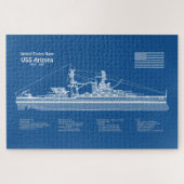 Puzzle USS Arizona - Plan de plan d'expédition ABD (Horizontal)
