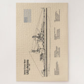 Puzzle USS Arizona - Plan directeur des navires SD (Vertical)