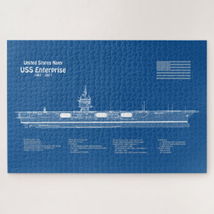 Puzzle USS Enterprise - Plan de plan d'expédition ABD