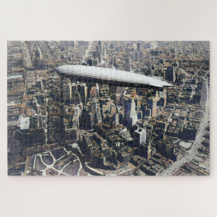 Puzzle USS Los Angeles (ZR-3) dirigeable au-dessus de New