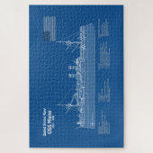 Puzzle USS Maine - Plan de plan des navires ABD (Vertical)