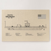 Puzzle USS Monitor - Plan de plan d'expédition SD (Horizontal)
