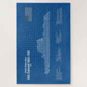 Puzzle USS Zumwalt - Plan directeur des navires ABD (Vertical)