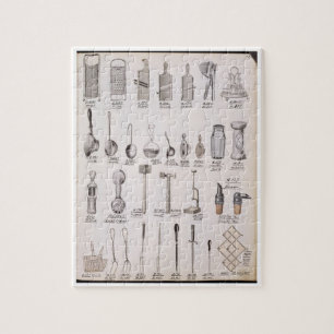 Puzzle Ustensiles de cuisine, d'un catalogue commercial