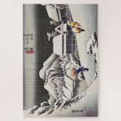 Puzzle Utagawa Hiroshige - Neige du soir à Kanbara (Vertical)